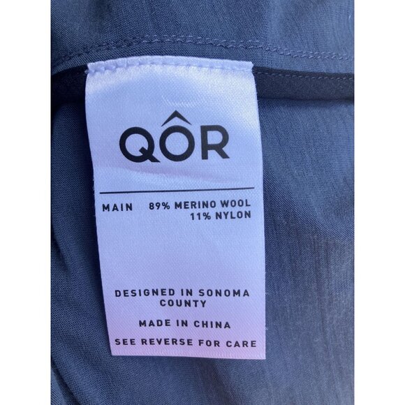 Womens Slate‎ Blue Open Cardigan Size S Lightweight Merino Wool Blend Pockets - Picture 6 of 7